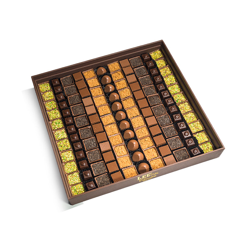 Elite Leather Chocolate Square Tray