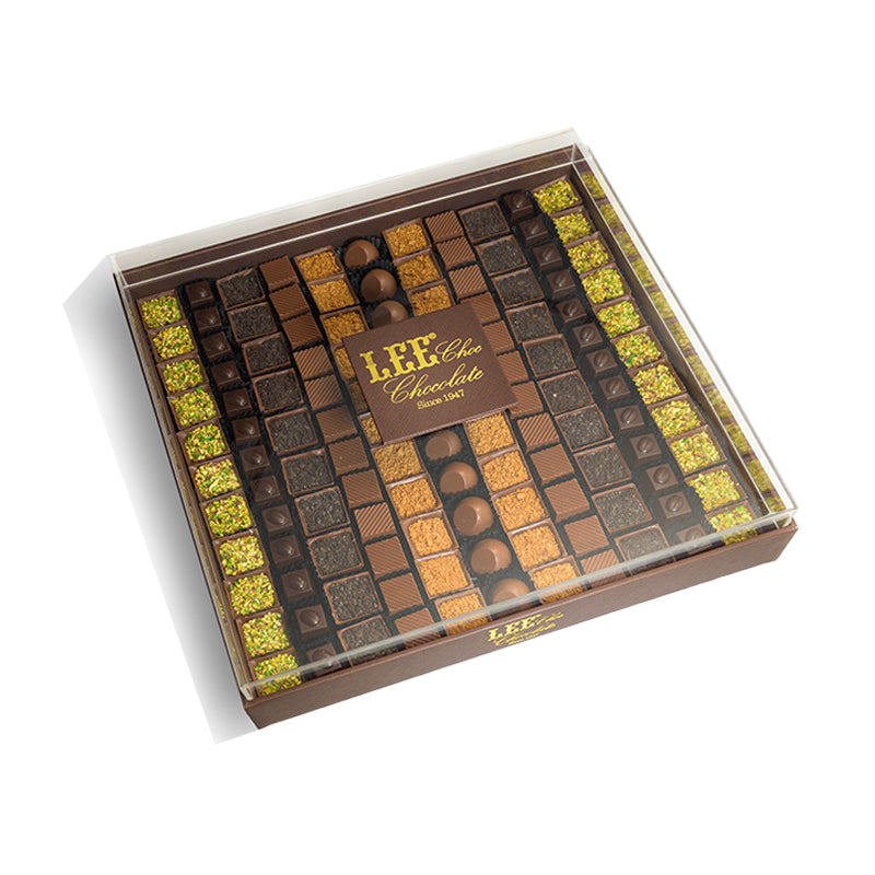 Elite Leather Chocolate Square Tray