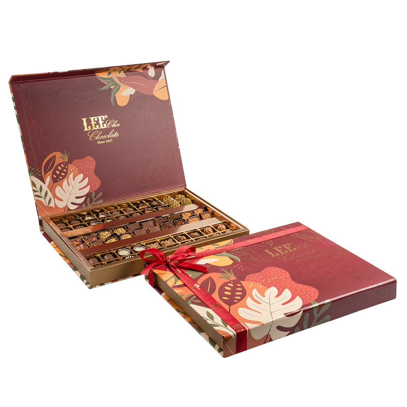 Flory Chocolate Box (Burgundy)